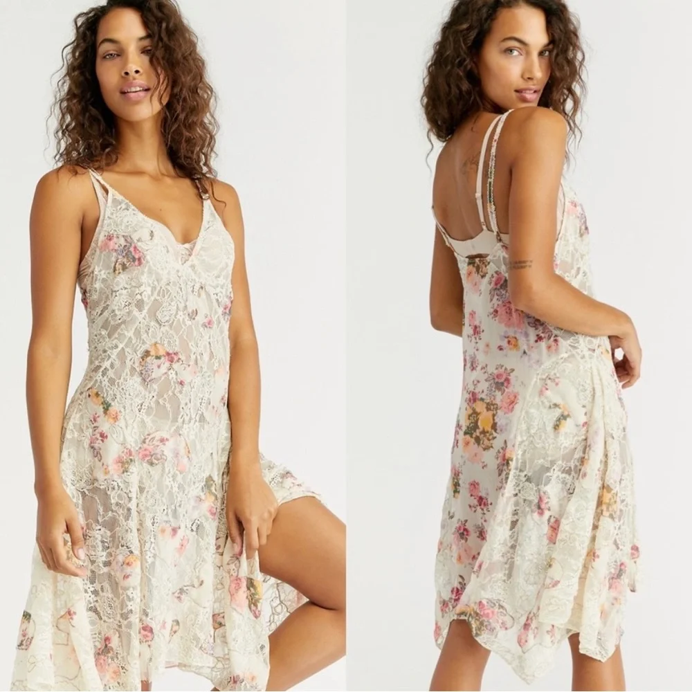 Free People Lea Embellished Mini Slip - Picture 2 of 4
